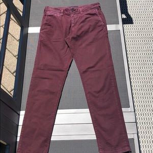Maroon American eagle pants